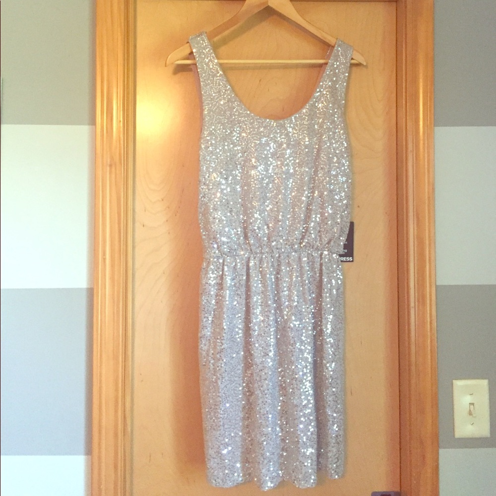 Express sequin cocktail dress